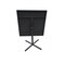 Homeroots 32" Gray Square Aluminum Pedestal Base Dining Table 372206 - alternate 5