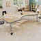Flash Furniture Commercial Adjustable Height Kidney Activity Table with Locking Casters-LT NAT XU-A4872-KIDNY-LTNAT-T-P-CAS-GG - alternate 8