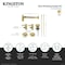Kingston Brass Plumbing Sink Trim Kit with Bottle Trap and Overflow Drain, Polished Brass CC53302DLTRMK2 - alternate 2