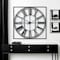 Homeroots 60" Round and Square Industrial Style Wall Clock 376245 - alternate 4