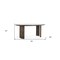 Homeroots 78" Brown Solid Wood Dining Table 549038 - alternate 7