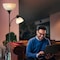 Newhouse Lighting 71in Torchiere William Standing Floor Lamp, Two-in-One Reading Light for Bedroom/Living Room, Black NHFL-WI-BK - alternate 6