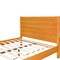 Homeroots Brown Ribbed Texture Solid Wood King Bed Frame 523653 - alternate 6