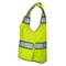 Dome75 Hi-Vis Heavy Duty Safety Vest MD Class ANSI/ISEA 107-2020 Class 2 , Reinforced Front Zipper 1 OV6124 - alternate 5