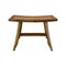 Homeroots 24" Brown Teak Rectangular Shower Bench 376743 - alternate 5