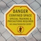 Signmission Danger Confined Space Special Train, 6 Inch X 6 Inch, Plastic Sign OC-P-6-44 - alternate 6