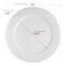 Smarty Had A Party 13" White Round Disposable Paper Charger Plates (120 Plates), 120PK 2690-RW-CASE - alternate 8