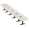 Skutchi Designs 22ft Boat Conference Table With Power | Harmony Series | 22 Person Meeting Room Table HAR-BOT-48X264-T.BK-K458-EBLK - alternate 1