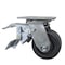 Service Caster 4 Inch Polyolefin Caster with Ball Bearing and Brake/Swivel Lock SCC-TTL30S420-POB - alternate 1