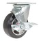 Vestil Rubber Swivel With Brake Caster 5 In. Diameter x 2 In. Width 661 Lb. Capacity Dark Black/Gold CST-VE-5X2MRA-SWB - alternate 1