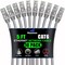 Maximm Cat6 Ethernet Cable 5ft 10Gbps 550MHz UTP, 10PK, Gray, 10PK CAT6-CCA-5FTGRAY-10PK - alternate 1