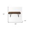 Homeroots 55in Brown and Black Genuine Leather Upholstery Bench 376196 - alternate 4
