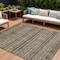 Homeroots 10' X 14' Brown Denim Blue And Beige Southwestern Washable Indoor Outdoor Area Rug 615955 - alternate 1