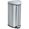 Safco 7 gal. Stainless Steel, Rigid Plastic Triangular Wastebasket, Silver 9686SS - alternate 1