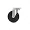 Richelieu Industrial Black General-Duty Rubber Caster, Swivel Without Brake, with Plate, Black F25533 - alternate 4