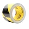 3M Safety Floor Tape Backing: Vinyl, Adhesive: Rubber Black/Yellow, 3 in W x 4.2 mil Thick 5702 - alternate 1