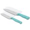 Martha Stewart Everyday Keswick 2 Piece Santoku Knife and Sheath Set in Teal 141041.02 - alternate 3