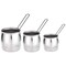 Korkmaz Tombik 3 Piece Stainless Steel Turkish Coffee Pot Set in Silver A1217 - alternate 2