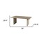 Homeroots 80" Gray Solid Wood Sled Base Dining Table 380455 - alternate 3