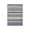 Homeroots 3' X 5' Denim Blue Beige And Taupe Striped Washable Indoor Outdoor Area Rug 618256 - alternate 4