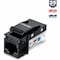 Trendnet 25 Pack Cat6 RJ-45 Keystone Jack, Black TC-K25C6BK - alternate 1