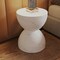 Leisuremod Sage Fiberstone Side Table, Half-Round Hourglass Design, Weatherproof, Fully Assembled SST16MW - alternate 6