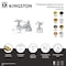 Kingston Brass Widespread Bathroom Faucet with Brass Pop-Up, Polished Chrome KZ4461CHX - alternate 2