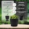 Campior Plastic Plant Pots with Drainage, Home Decor Flower Pot, Stackable Design for Indoor, 20PK CMP22BLK - alternate 6