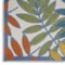 Homeroots 4' X 6' Ivory Yellow Orange Green And Blue Botanical Leaves Indoor Outdoor Area Rug 546660 - alternate 9