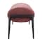 Homeroots 54in Brown and Black Fabric Upholstered Bench 668849 - alternate 4