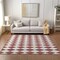 Homeroots 10' X 14' Burgundy Geometric Washable Indoor Outdoor Area Rug 577030 - alternate 5
