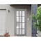 Vdomdoors Front Exterior Prehung FiberGlass Door Frosted Glass / Manux 8312 Grey Ash / Office Commercial and MANUX8312EXD-SS-W36 x H80-LH - alternate 3