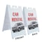 Signmission Car Rental, A-Frame & 2 Decals Installed, Heavy-Duty Plastic Frame SBHD-D-2436-Car Rental - alternate 5