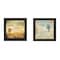 Homeroots Set Of Two Meaning 2 Black Framed Print Wall Art, 2PK 405693 - alternate 1
