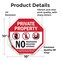 Signmission Private Property No Trespassing Sol, 10 Inch X 10 Inch, Vinyl Decal OC-D-10-103 - alternate 4