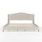 Martha Stewart Amelia King Upholstered Platform Bed w/Curved Headboard and Cushioned Siderails, Wood Slat, Beige TW-3WDB02-K-BG-MS - alternate 6