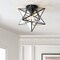 Jonathan Y Stella 12" Moravian Star Metal/Clear Glass LED Flush Mount, Oil Rubbed Bronze JYL9035A - alternate 8