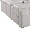 Homeroots Light Gray Italian Leather Power Reclining U Shaped Twelve Piece Corner Sectional With Console 632552 - alternate 9