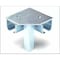 Tarps Now Floor Mount 90 Degree Corner Brackets TRACK-TBRAF - alternate 1