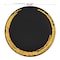Smarty Had A Party Black w/Gold Moonlight Round Plastic Dinnerware Value Set (120 Dinner Plates+120 Salad Plates), 240PK 960BGVP-CASE - alternate 7