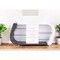 Homeroots White And Grey Multi Tone Buffet With 3 Drawers 383917 - alternate 1