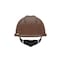 Msa Safety V-Gard Slotted Cap, HDPE, Fas-Trac III Suspension, Type I, Class E, Brown (standard size) 495854 - alternate 3