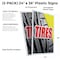 Signmission Tires, Plastic Signs Only 24 Inch x 36 Inch, Corrugated Plastic, 2PK CSB-2436-2PACK-Tires - alternate 2