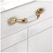 Brixwell Barrel Ceramic Cabinet Pull Handle For Kitchen And Cabinets Hardware White / Polished Brass BXB54267W3 - alternate 4