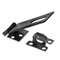 Prime-Line Door and Gate Safety Hasp Hinge Latch with Fixed Staple 4-3/8 inch with Screws Matte Black U 117178 - alternate 1