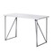 Homeroots 47" White and Silver Computer Desk 333495 - alternate 5