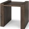 Homeroots 22" Espresso and Brown Solid Wood and Wood Tray Table 605381 - alternate 7