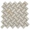 Apollo Tile Splendor 12x12 Perla Porcelain Mosaic Onyx Basketweave Wall and Floor Tile (4.84 sq ft/case), 5PK APLIMPONXPERMO - alternate 5