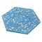 Apollo Tile Amalfi 9x8 in. Yosemite Blue with Copper flecks Glossy Shell, Terrazzo Hexagon Tile, 5PK APLAQT8802HXBLU - alternate 2