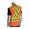 Pip ANSI Type R Class 2 and CAN/CSA Z96 Class 2 Two-Tone X-Back Breakaway Mesh Vest 302-0211-OR/3X - alternate 2